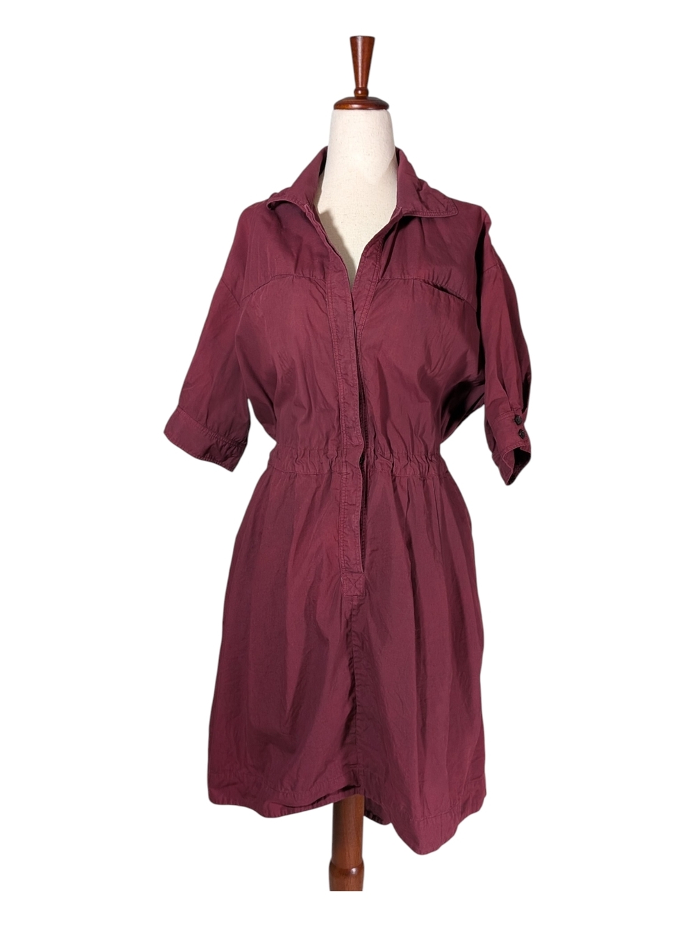 Billy Reid Adjustable Collared Shirt Dress